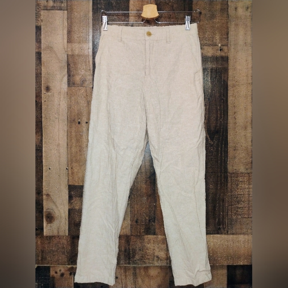 Uniqlo Women's Linen Blend Straight Leg Pants Size XS 24-25" waist